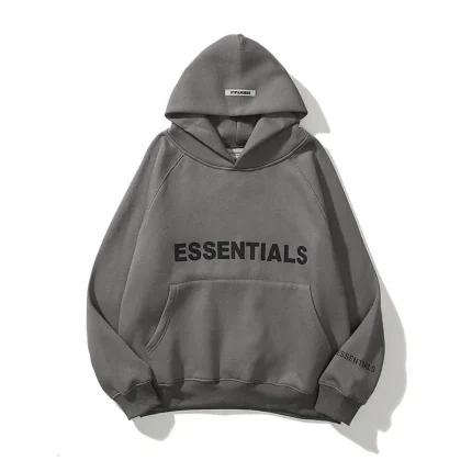 ESSENTIALS Oversized Gray Hoodie