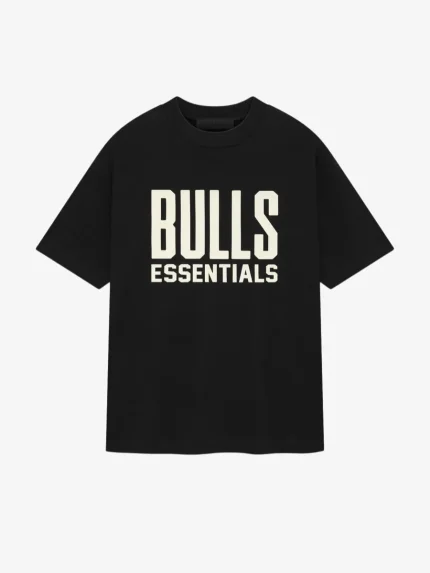 Essentials Bulls Short Tee – Sleeve Black
