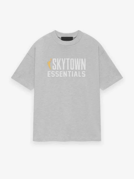 Essentials Heather Light Sky Tee
