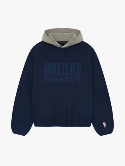 Essentials Grizzlies Hoodie Pullover – Navy