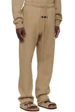 Essentials Tan Cotton Pant Lounge